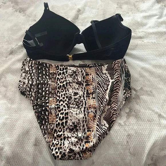 Bleu Rod Beattie Bikini Swimsuit Set Top Size 12 Bottom Size 10 - Picture 7 of 12